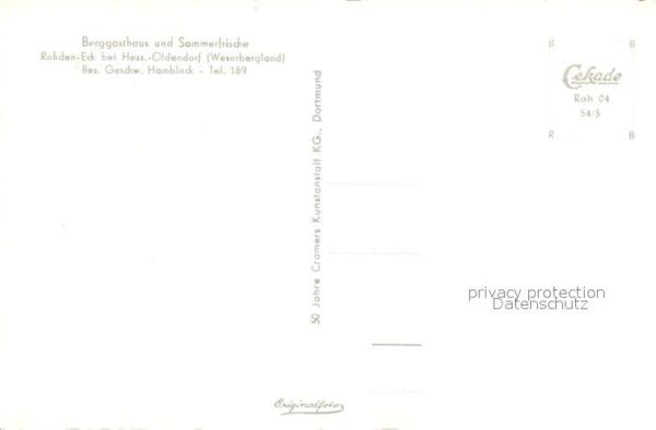 Hessisch Oldendorf Berggasthaus Rohdeneck Fliegeraufnahme – Bild 2