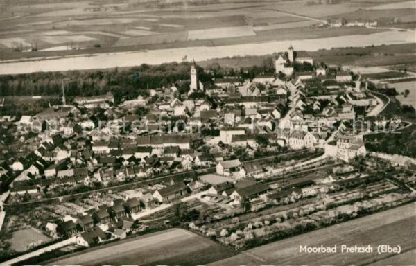 Pretzsch Elbe Fliegeraufnahme