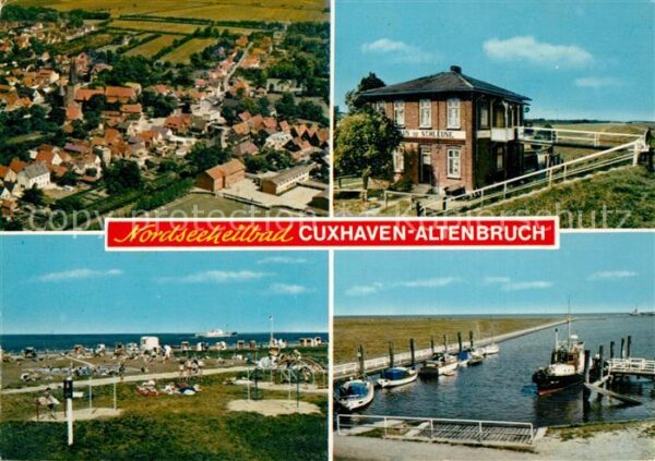 Altenbruch Gasthaus zur Schleuse Fliegeraufnahme