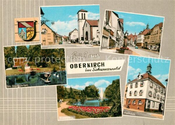 Oberkirch Baden Hauptstrasse Rathaus Stadtgarten