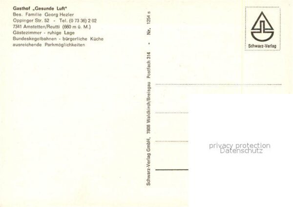 Amstetten Wuerttemberg Gasthof Gesunde Luft – Bild 2