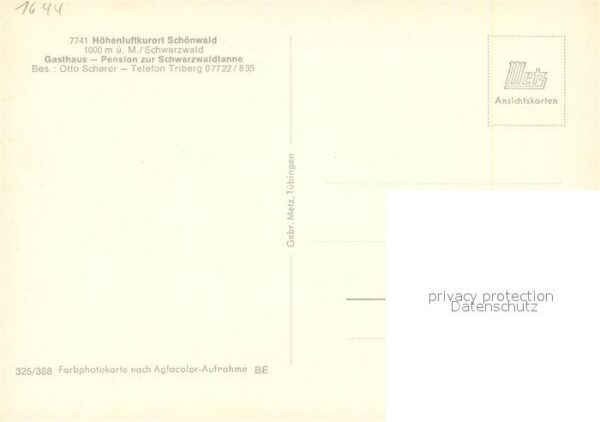 Schoenwald Schwarzwald Gasthaus-Pension zur Schwarzwaldtanne – Bild 2