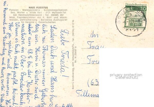 Hetzbach Beerfelden Odenwald Hessen Haus Hubertus Marbachtal – Bild 2