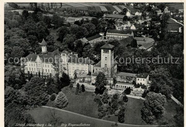 Waldenburg Sachsen Schloss Waldenburg Fliegeraufnahme