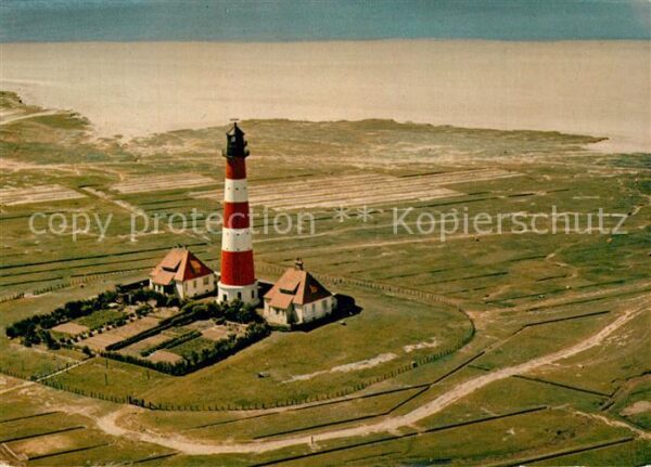 Westerhever Leuchtturm Fliegeraufnahme