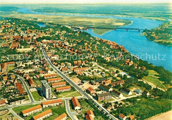 Lauenburg Elbe Fliegeraufnahme