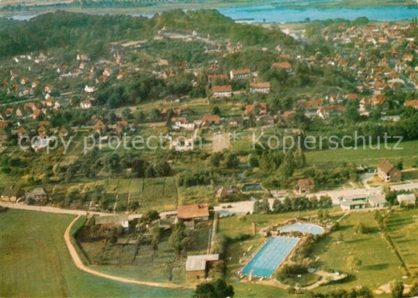 Hitzacker Elbe Schwimmbad Fliegeraufnahme