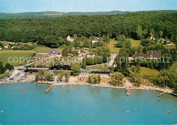 Steinebach Woerthsee Fleischmann's Hotel und Strandbad Fliegeraufnahme