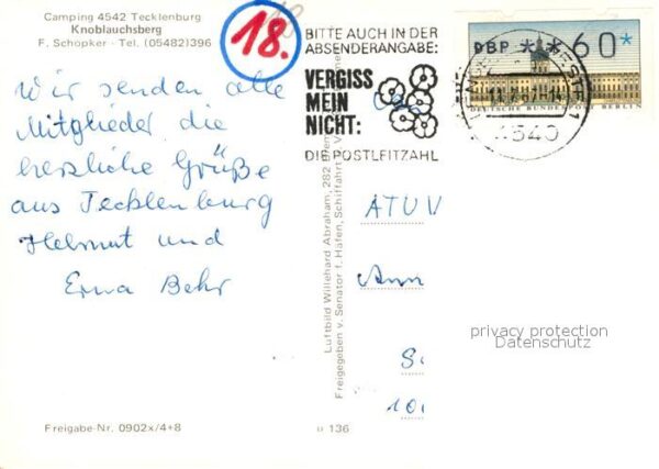 Tecklenburg Camping Knoblauchsberg Fliegeraufnahme – Bild 2