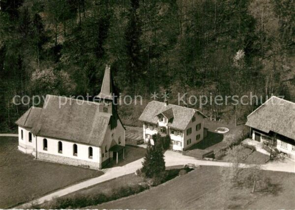 Schlageten Kirche Fliegeraufnahme