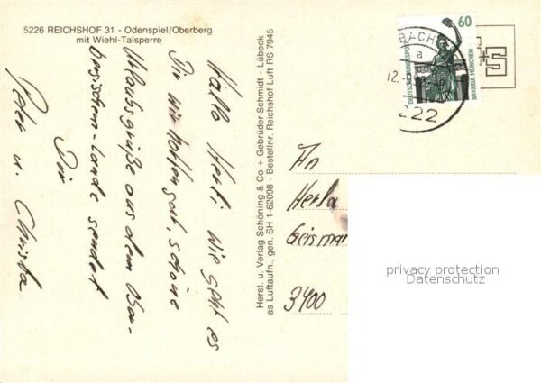 Reichshof Wiehl-Talsperre Fliegeraufnahme – Bild 2