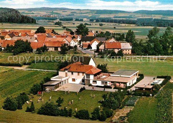 Wethen Pension A. Hanebeck Fliegeraufnahme