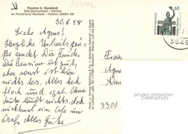 Wethen Pension A. Hanebeck Fliegeraufnahme – Bild 2