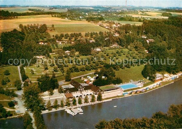 Leichlingen Rheinland Ausflugslokal Talsperre Diepental Fliegeraufnahme
