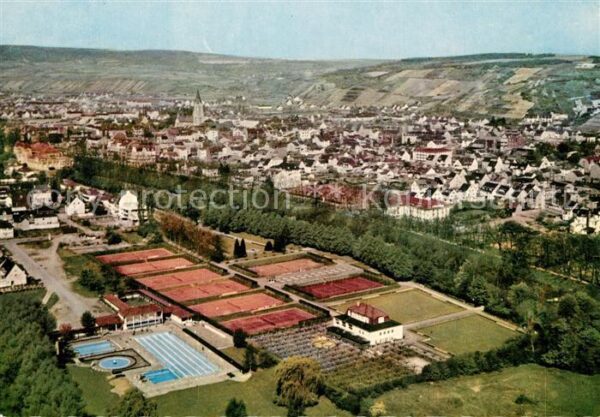 Bad Neuenahr-Ahrweiler Schwimmbad Tennispl?tze Lennepark Fliegeraufnahme