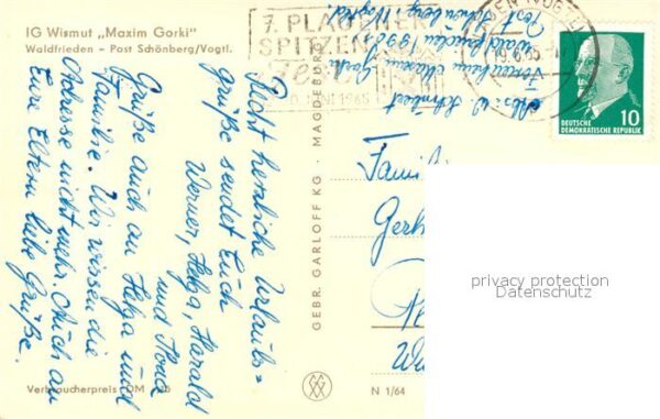 Schoenberg Vogtland IG Wismut Maxim Gorki Waldfrieden – Bild 2