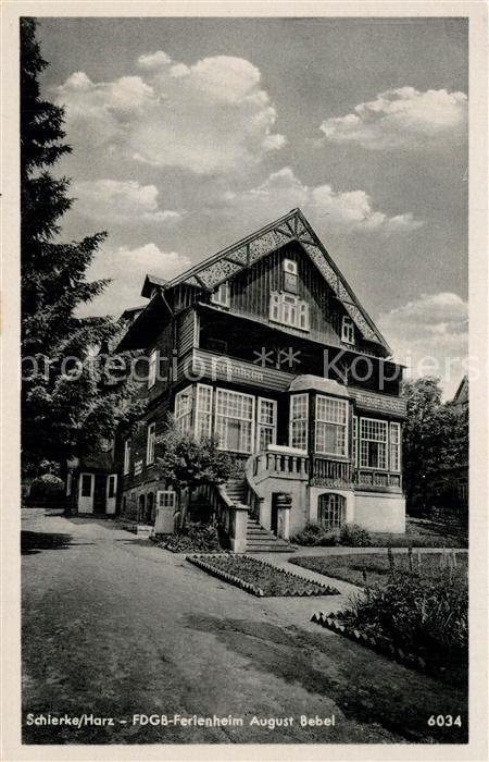 Schierke Harz Ferienheim August Bebel