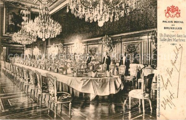 Bruxelles Br?ssel Palais Royal Banquet Salle des Marbres