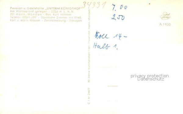 Hann. Muenden Pension-Gastst?tte Unterm K?nigshof – Bild 2
