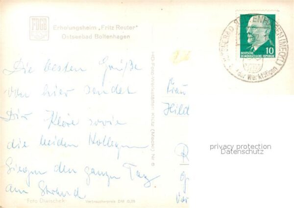 Boltenhagen Ostseebad Erholungsheim Fritz Reuter – Bild 2