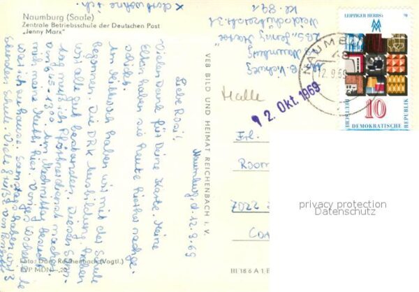 Naumburg Saale Zentrale Betriebsschule der Deutschen Post Jenny Mark – Bild 2