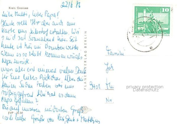 Seilershof Haus am See Campingplatz Heim der Deutschen Post Erich Dolling – Bild 2