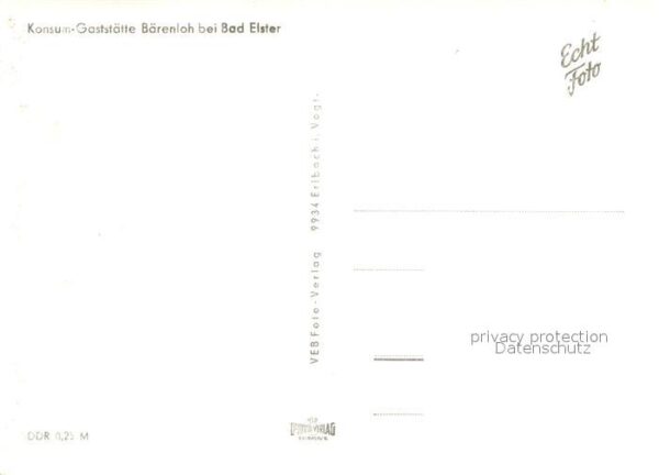 Bad Elster Konsum-Gastst?tte B?renloh – Bild 2
