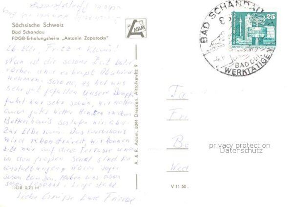 Bad Schandau Erholungsheim Antonin Zapotocky – Bild 2