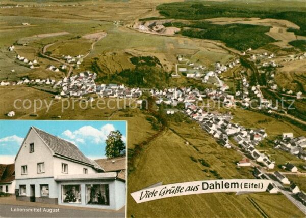 Dahlem Eifel Fliegeraufnahme Lebensmittel August