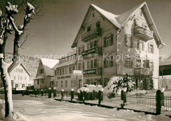 Herrenalb Bad Herrenalb Hotel Kuehler Brunnen Winter