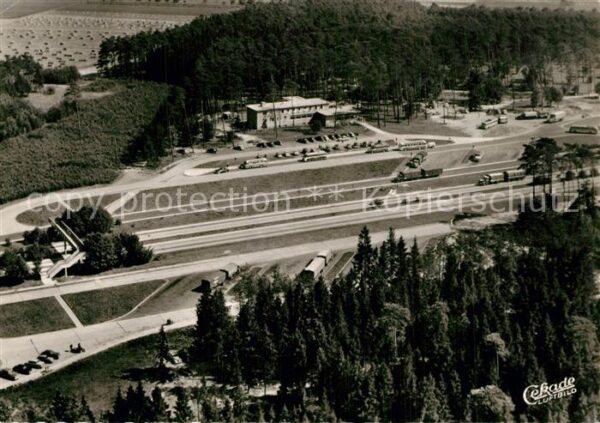 Pfungstadt Fliegeraufnahme Autobahn Rasthof