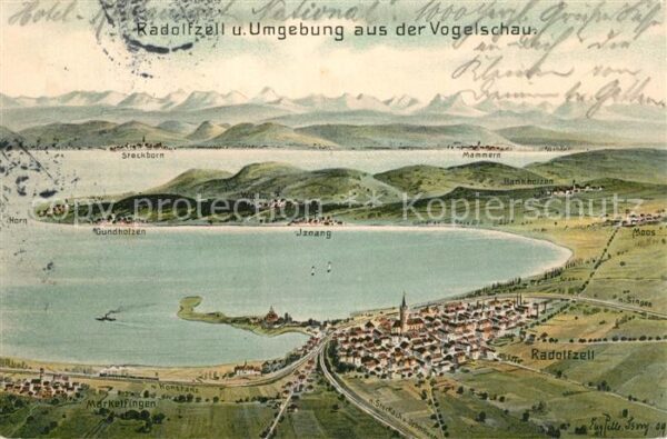 Radolfzell Bodensee Fliegeraufnahme
