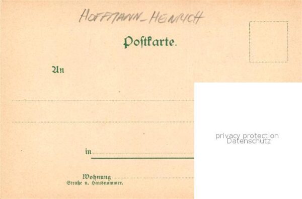 Kuenstlerkarte J. Hoffmann Burg Rheinstein Litho – Bild 2