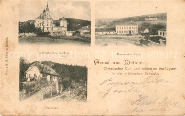 Kiritein Krtiny Wallfahrtskirche Restaurant Uher Tusculum