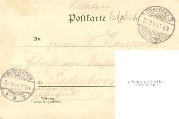 Graudenz Grudziadz Westpreussen Niedertor Kasernement Feste Courbiere Kantine – Bild 2