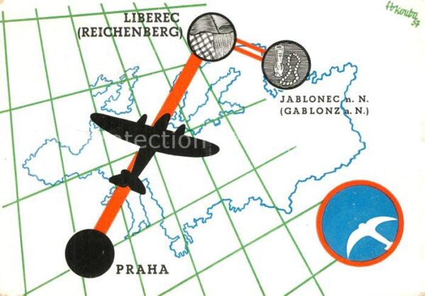 Liberec Ceskoslovenske Statni Aerolinie Eroeffung