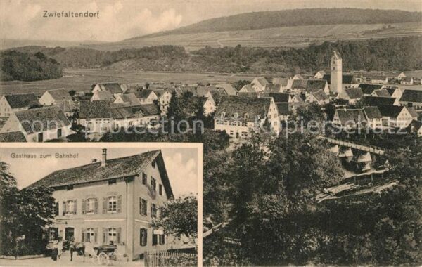 Zwiefaltendorf Panorama Gasthaus zum Bahnhof
