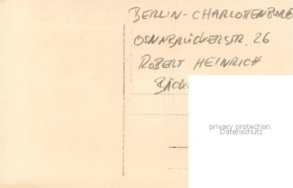 Charlottenburg Baeckermeister Robert Heinrich Osnabruecker Strasse 26 – Bild 2