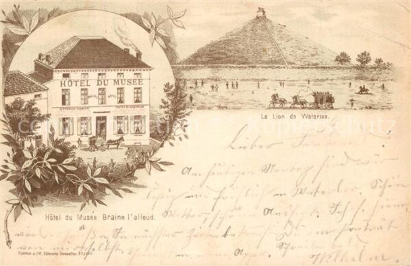 WATERLOO  Bruessel Brussels BRUXELLES Hotel du Musee Le Lion