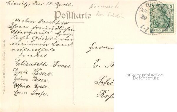 Kienitz Kirche Schule Forsthaus Molkerei Gasthaus Otto Schwanz – Bild 2