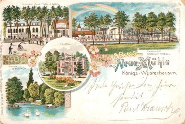 Koenigs-Wusterhausen Neue Muehle Villa Mueller Schleuse Restaurant
