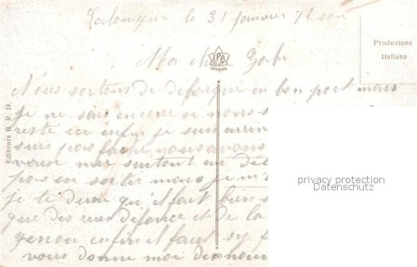 Salonique Salonica Salonicco Campement francais – Bild 2