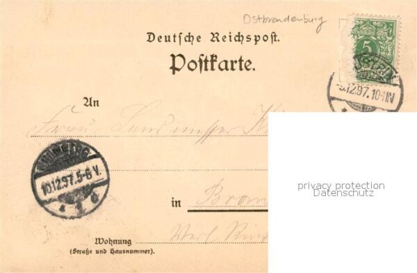 Cuestrin Ostbrandenburg Schlosskaserne Oderbruecke Friedenskirche Marktplatz Bah – Bild 2
