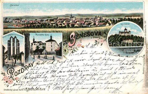 Benesov u Prahy Schloss Panorama