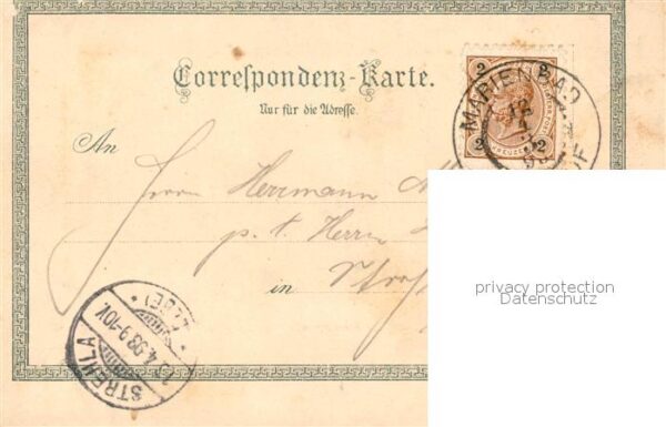 Marienbad Tschechien Boehmen Kurgaeste – Bild 2