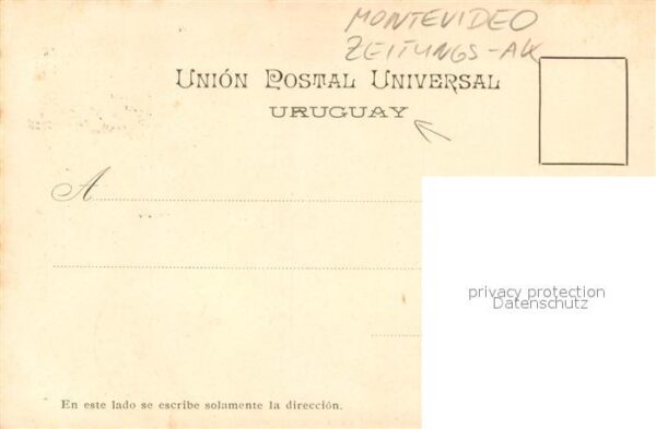Montevideo Uruguay Zeitungsausschnitt Karte – Bild 2