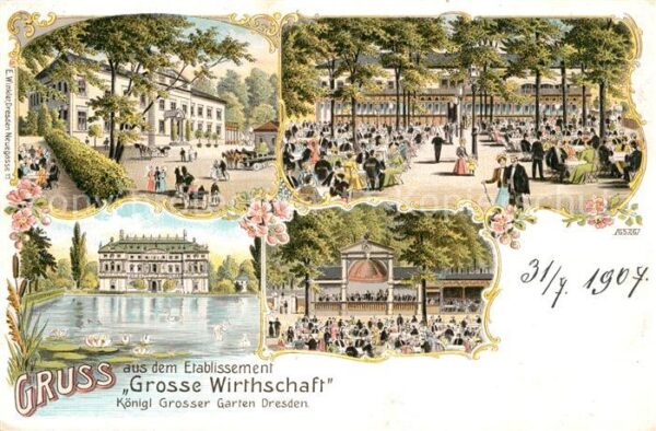 Dresden Etablissement Grosse Wirtschaft Koeniglich grosser Garten