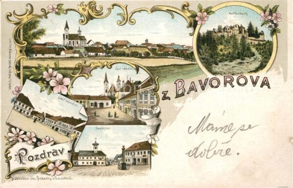 Bavorov Barau Kirche Rathaus Marktplatz