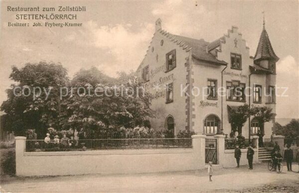 Stetten Loerrach Restaurant zum Zollstuebli