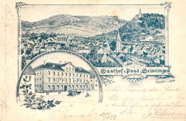Geislingen Steige Gasthof Post Panorama